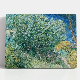 Інтер'єрна картина Кущ бузку, Вінсент ван Гог, Vincent van Gogh, Lilac Bush, інтер'єрний декор, 60×80 см (id6664) - мініатюра 1