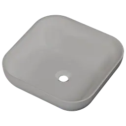 Раковина матова накладна Amidicon Atlant 45 450x450 з литого каменю ATLANT_45_MAT, Білий матовий - мініатюра 2