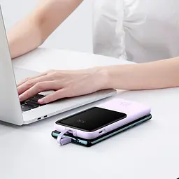 Портативна батарея Powerbank Baseus Elf Digital Display Fast Charge 10000 mAh 22.5W PPJL010005 Purple - мініатюра 7