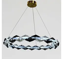 Світлодіодна підвісна люстра Artlight MD9009/600GD з прозорим та димчастим склом, 49W - мініатюра 3