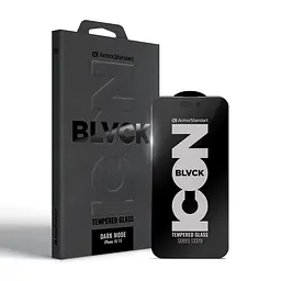 Захисне скло антишпигун для Apple iPhone 15/16, Dark Mode BI, приватне затемнене скло, 2.5D, з фільтром конфіденційності, протиударне 9H, з рамкою, з олеофобним і жировідштовхуючим покриттям, ArmorStandart (ARM85815)