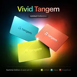 Криптогаманець Tangem Wallet 2.0 набір з 3 карток Vivid (TG128X3-V) - мініатюра 3