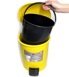 Відро для сміття Afacan 30 л з педаллю РК-30 105 (1557980241) - мініатюра 5