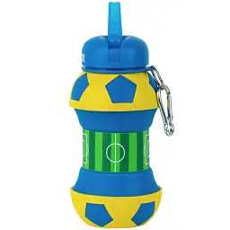 Силіконова пляшка для води Kite 550 мл синьо-жовта (K26-1272-2) - мініатюра 2