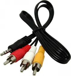 Кабель аудіо/відео Jack 3.5mm M -> 3 x RCA M