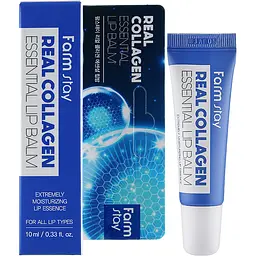 Бальзам для губ FarmStay Real Collagen Essential Lip Balm, з колагеном Q10, 10 мл - мініатюра 2