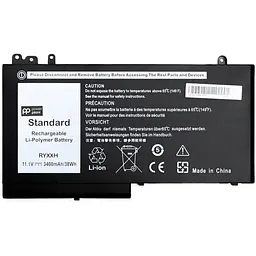 Акумулятор PowerPlant для ноутбуків DELL Latitude 12 5000 (RYXXH) 11.1V 3400mAh