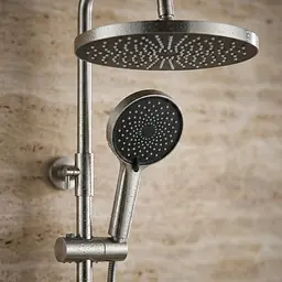 Душова система з виливом Rea Lungo Stripe nickel brushed REA-P9491 - мініатюра 3