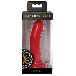 Фалоімітатор Sportsheets Flare Flared Base Dildo 14.6 см червоний - мініатюра 2