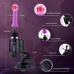 Секс-машина Hismith Mini Capsule Sex-Machine with Strong Suction APP - мініатюра 3