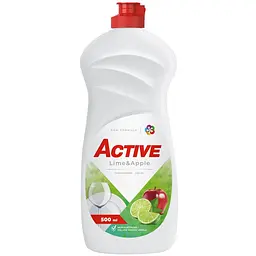Гель для миття посуду Active лайм та яблуко 500 мл