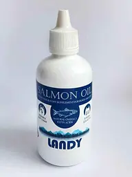 Олія лосося Landy Salmon Oil для собак і котів 100 мл - мініатюра 2