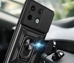 Панель BeCover Military для Poco X6 Black (711006) - мініатюра 4