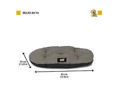 Подушка для собак і котів Ferplast Relax C Colour 89/10 сіра 86×55 см 82089095 - мініатюра 2