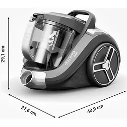 Пилосос Rowenta Compact Power XXL контейнерний чорний (RO4B75EA) - мініатюра 6
