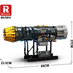 Конструктор Reobrix Двигун Ф-35 - турбіна зі змінним вектором (33014) [171940] - мініатюра 3