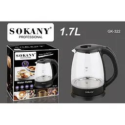 Електрочайник XPRO SOKANY GK-322 с китайским штекером (44493-GK-322_552) - мініатюра 3