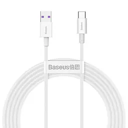 USB кабель Baseus Superior Series Fast Charging Data Cable USB to Type-C 66W 2m білий CATYS-A02
