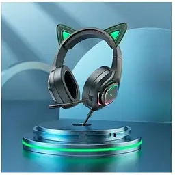 Навушники Hoco W107 Cute cat luminous 6931474791269 - мініатюра 3
