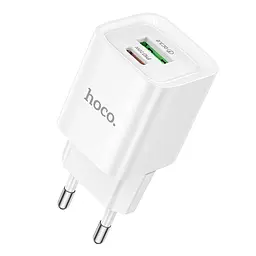 МЗП Hoco C147A Charm PD20W+QC3.0 charger(EU) White