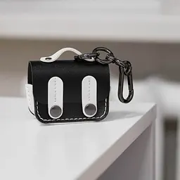 Шкіряний футляр Briefcase для навушників AirPods Pro Black / White - мініатюра 3