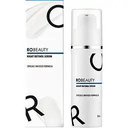 Нічна сироватка для обличчя з ретинолом та мікроголками ROBeauty Night Retinol Serum 30 ml