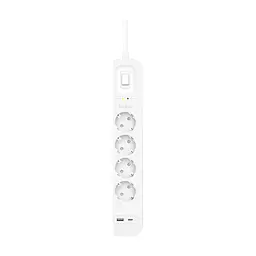 Мережевий фільтр живлення Belkin 4хТипF, 16А, USB-A/USB-C 18Вт, 2м (SRB001VF2M-V2) - мініатюра 3