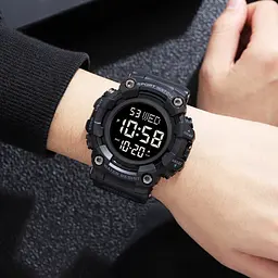 Чоловічий наручний годинник 1968 All Black Skmei acs0030455 - мініатюра 3