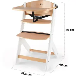 Стільчик для годування Kinderkraft Enock Gray Wood (KKKENOCGRY0000) - мініатюра 8