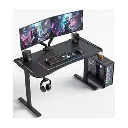 Комп'ютерний стіл GT Racer T-1452 Black (T-1452 (140x60x73) Black) - мініатюра 5