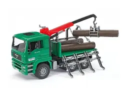 Машинка іграшкова Лісовоз MAN TGA+кран-маніпулятор Bruder 2769 Різнокольоровий shop (2400670623017) - мініатюра 1
