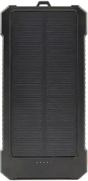 Повербанк Gembird 10000 mAh QC 18W+PD 20W Black (PB10-SOLAR-1) з сонячною батареєю Power Bank
