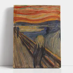 Інтер'єрна картина Крик, Едвард Мунк, Edvard Munch, The Scream, інтер'єрний декор, 80×60 см (id6362)