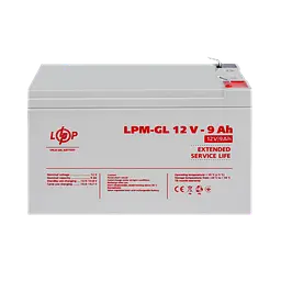 Акумулятор гелевий LPM-GL 12V - 9 Ah - мініатюра 2