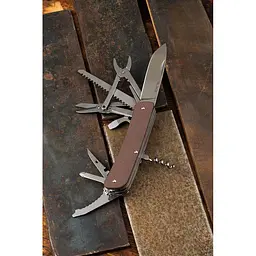 Багатофункціональний ніж Ruike Criterion L51, (8.5 см) 12C27 / G10 коричневий, 23 інстр. - мініатюра 4
