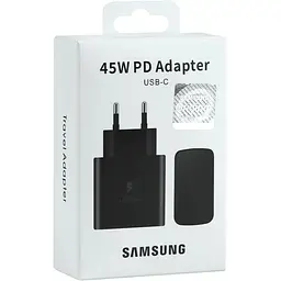 Блок живлення Samsung Type-C PD 45W 1:1 PD/PPS 3.3-11.0V Black - мініатюра 2