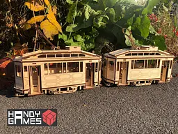 Дерев'яний конструктор Трамвай Sanok SW1 | Woodzle | 151 деталь - мініатюра 7