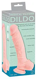 Реалістичний фалоімітатор You2Toys Medical Silicone Dildo, 24 см - мініатюра 7
