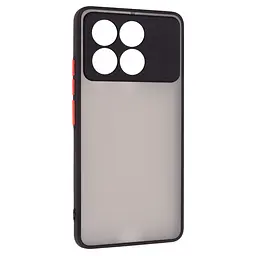 Чехол-накладка для Xiaomi Poco X6 Pro 5G, Frosted Matte, черный, противоударный чехол с защитой всего корпуса, термополиуретан TPU + поликарбонат PC, ArmorStandart (ARM73371)