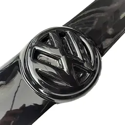 Зимова накладка на решітку радіатора Volkswagen Caddy 2010- Глянець (Voron Glass) - мініатюра 2