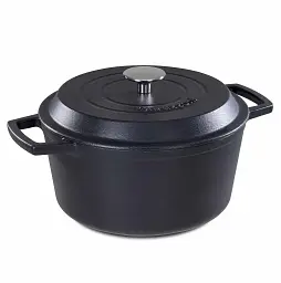 Каструля чавунна Barazzoni Ghisa 20 см 2,5 л чорна
