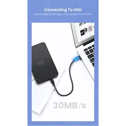 Дата кабель USB 2.0 AM to Mini 5P 1.5m US132 black Ugreen (10385) - мініатюра 6