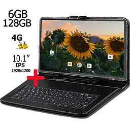 Планшет-телефон Hoozo Neo Tab 10 LTE 6GB/128GB DUAL SIM 10.1" IPS FULL HD 1920x1200 Grey + Чохол-клавіатура - мініатюра 2