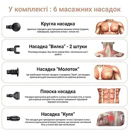 Перкусійний ручний масажер для тіла і м'язів Medica+ MassHand Pro 4.0 white - мініатюра 8