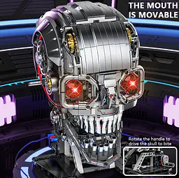Конструктор череп MJI Skeleton механічний від для дітей та дорослих 1099 деталей - мініатюра 5
