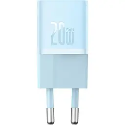 Зарядний пристрій Baseus GaN5 Fast Charger mini 1C 20W EU blue (CCGN050103) - мініатюра 2