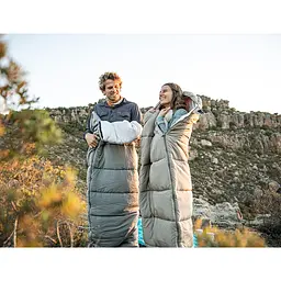 Спальний мішок з капюшоном із звичайним мішком для зберігання Naturehike M300 CNK2350WS023, сірий, лівий - мініатюра 10