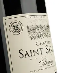 Вино Chateau Saint Seurin 2022 AOP Bordeaux Superieur червоне сухе 0.75 л - мініатюра 3