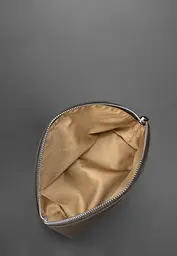 Жіноча шкіряна косметичка 8.0 Темно-бежева - мініатюра 5