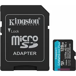 Карта пам'яті Kingston microSDXC Canvas Go! Plus 128GB Class 10 UHS-I U3 V30 A2 + SD adapter (SDCG4/128GB) [141531] - мініатюра 2